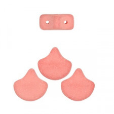 Ginko Leaf Beads 7.5x7.5mm Bondeli - Matt coral
